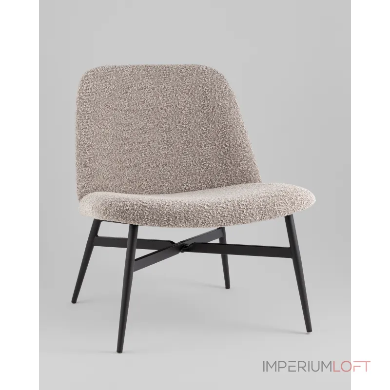 Кресло лаунж Ease коричневый Stool Group УТ000038983 от ImperiumLoft
