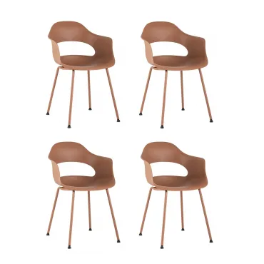 Стул Lady пластик коричневый 4 шт. Stool Group УТ000037271 Стул Lady пластик коричневый 4 шт. Stool Group УТ000037271