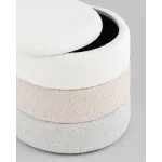 Пуф с ящиком Hive S букле бежевый Stool Group УТ000038717 от ImperiumLoft