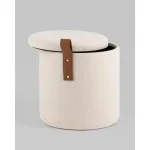 Пуф с ящиком Эркки рогожка XS белый Stool Group УТ000039492 от ImperiumLoft