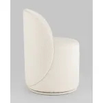 Пуф Loreen вращающийся букле белый Stool Group УТ000039104 от ImperiumLoft