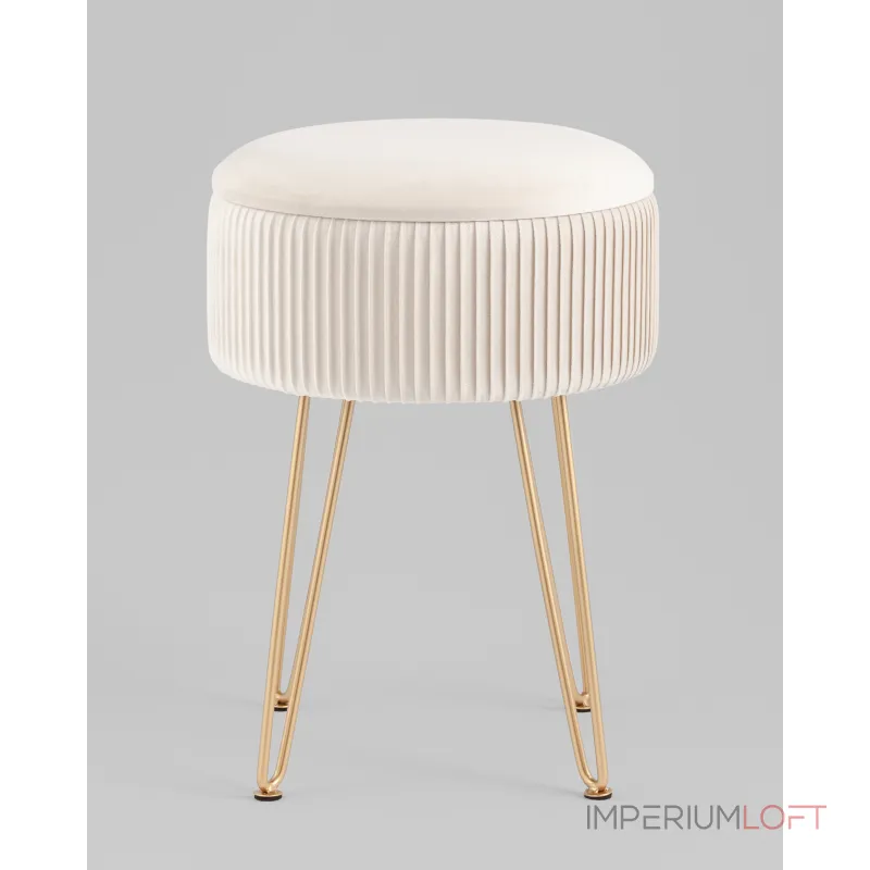 Пуф Астор бежевый Stool Group УТ000039496 от ImperiumLoft