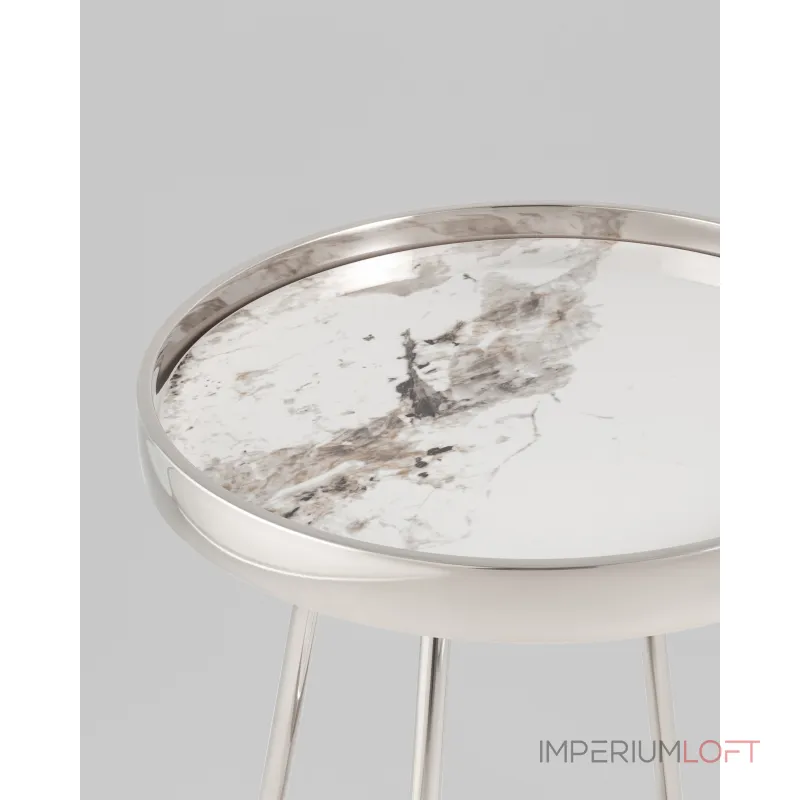 Журнальный столик Гера 50*50 см сталь серебро Stool Group УТ000039404 от ImperiumLoft Журнальный столик Гера 50*50 см сталь серебро Stool Group УТ000039404 от ImperiumLoft