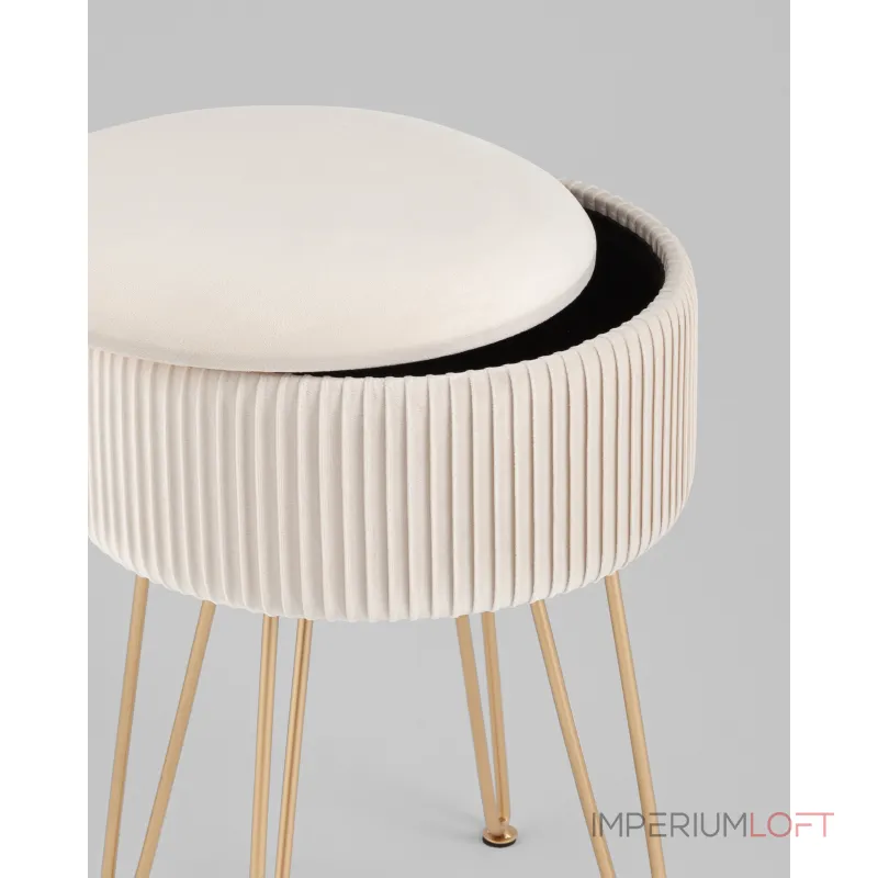 Пуф Астор бежевый Stool Group УТ000039496 от ImperiumLoft