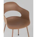 Стул Lady пластик коричневый 4 шт. Stool Group УТ000037271 от ImperiumLoft