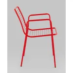 Стул с подлокотниками Дели металл красный Stool Group УТ000039268 от ImperiumLoft