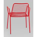 Стул с подлокотниками Дели металл красный Stool Group УТ000039268 от ImperiumLoft