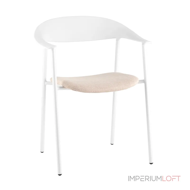 Стул Eila с подушкой пластик белый Stool Group УТ000039779 от ImperiumLoft