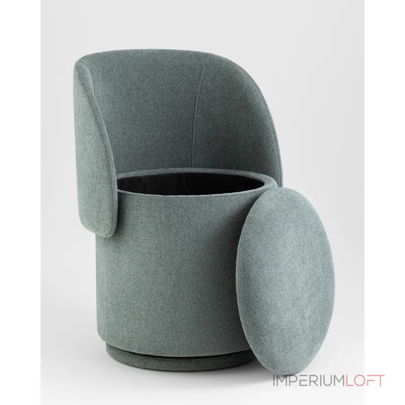 Пуф-трансформер вращающийся с ящиком Stool Group Таунсвилл УТ000042270 от ImperiumLoft