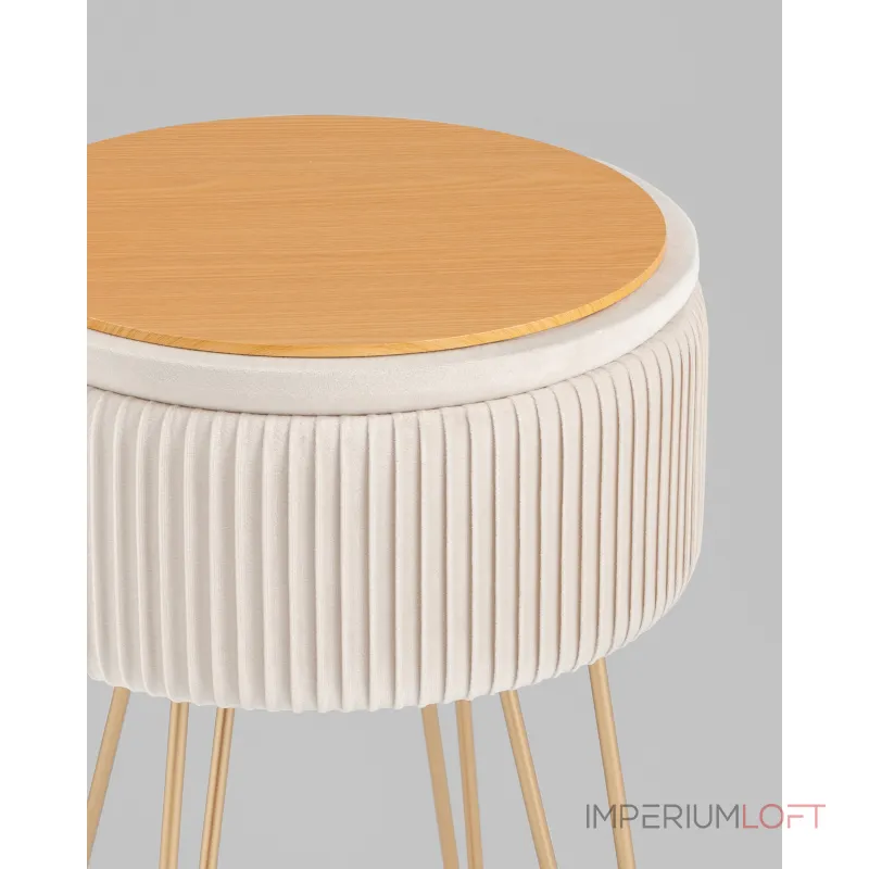 Пуф Астор бежевый Stool Group УТ000039496 от ImperiumLoft