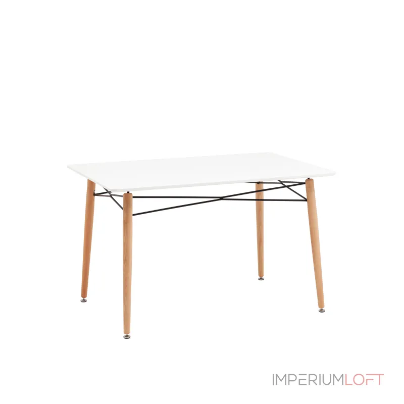 Стол Eames DSW Rectangle New 120*80 белый Stool Group УТ000038926 от ImperiumLoft Стол Eames DSW Rectangle New 120*80 белый Stool Group УТ000038926 от ImperiumLoft