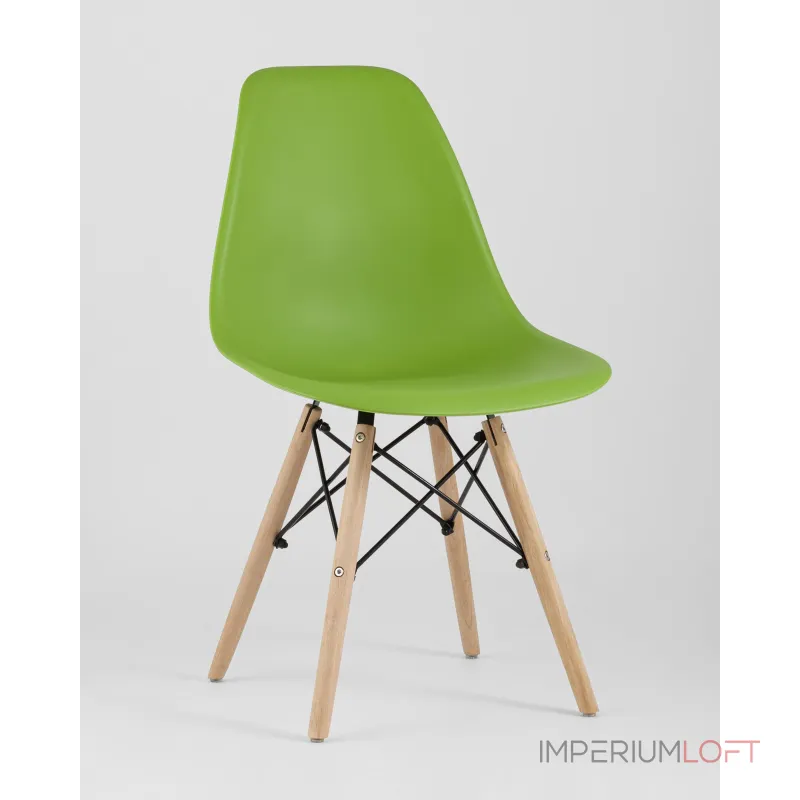 Стул Eames Style DSW зеленый x4 (разборный каркас) Stool Group УТ000037605 от ImperiumLoft