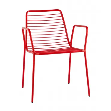 Стул с подлокотниками Дели металл красный Stool Group УТ000039268 Стул с подлокотниками Дели металл красный Stool Group УТ000039268