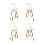 Стул барный FRANKFURT белый 4 шт Stool Group УТ000038332 от ImperiumLoft