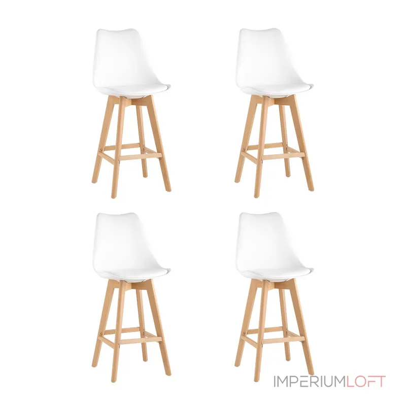 Стул барный FRANKFURT белый 4 шт Stool Group УТ000038332 от ImperiumLoft Стул барный FRANKFURT белый 4 шт Stool Group УТ000038332 от ImperiumLoft