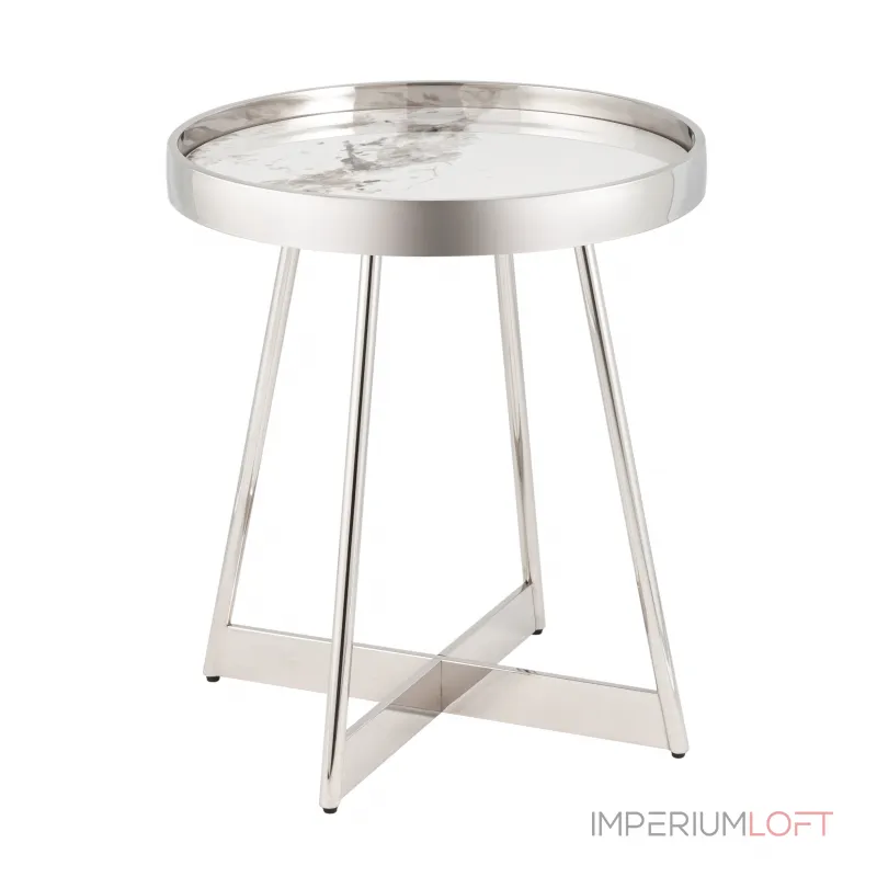 Журнальный столик Гера 50*50 см сталь серебро Stool Group УТ000039404 от ImperiumLoft Журнальный столик Гера 50*50 см сталь серебро Stool Group УТ000039404 от ImperiumLoft