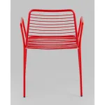 Стул с подлокотниками Дели металл красный Stool Group УТ000039268 от ImperiumLoft