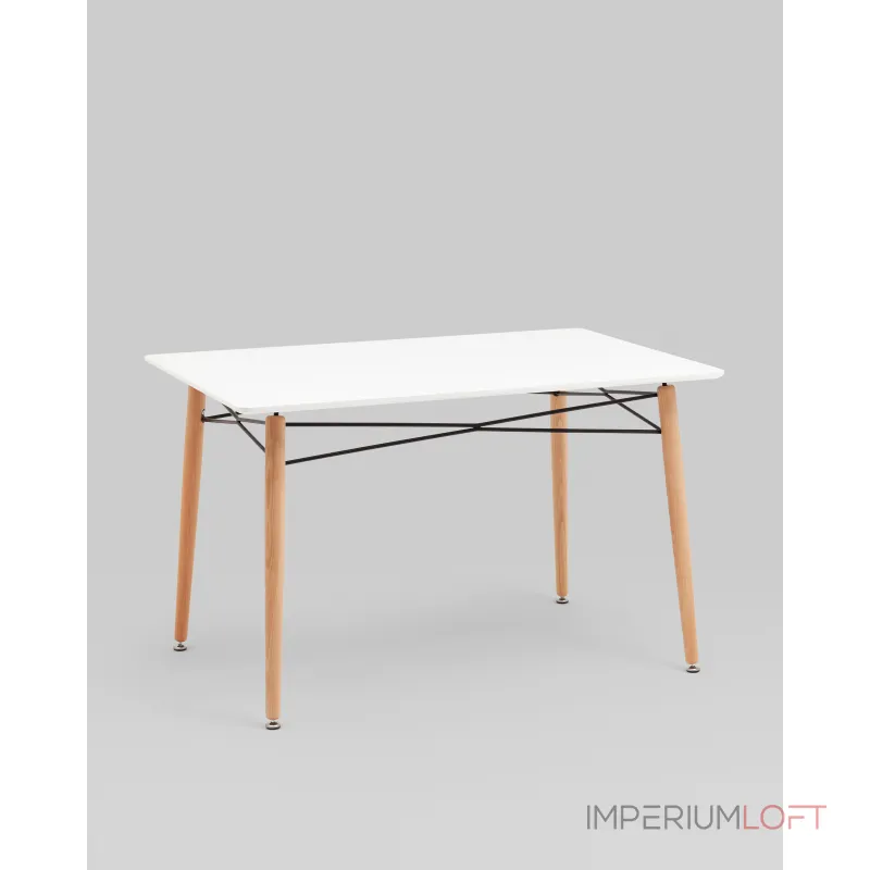 Стол Eames DSW Rectangle New 120*80 белый Stool Group УТ000038926 от ImperiumLoft Стол Eames DSW Rectangle New 120*80 белый Stool Group УТ000038926 от ImperiumLoft