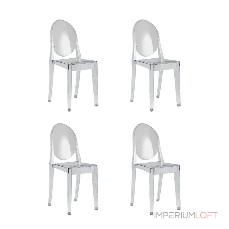 Стул Victoria Ghost NEW прозрачный 4 шт. Stool Group УТ000037301 от ImperiumLoft Стул Victoria Ghost NEW прозрачный 4 шт. Stool Group УТ000037301 от ImperiumLoft