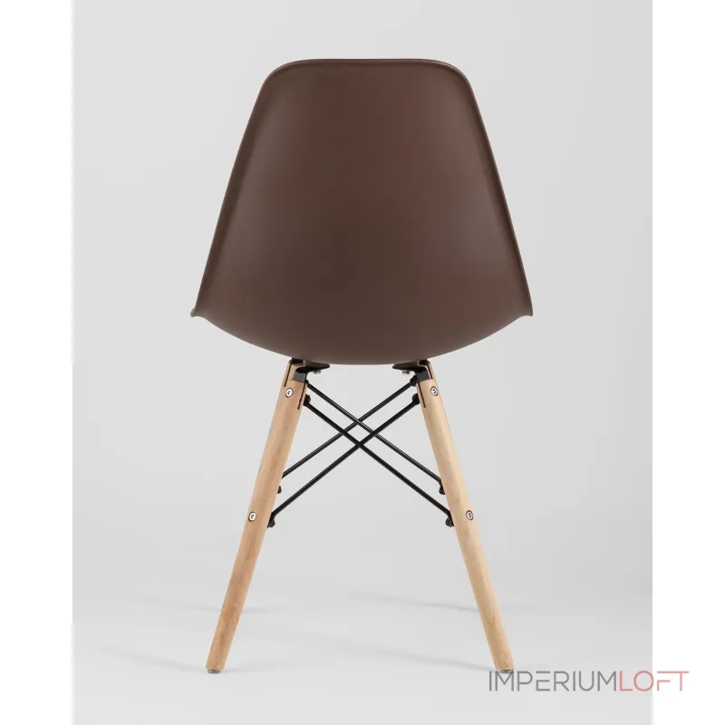 Стул Eames Style DSW коричневый (разборный каркас) Stool Group УТ000037592 от ImperiumLoft