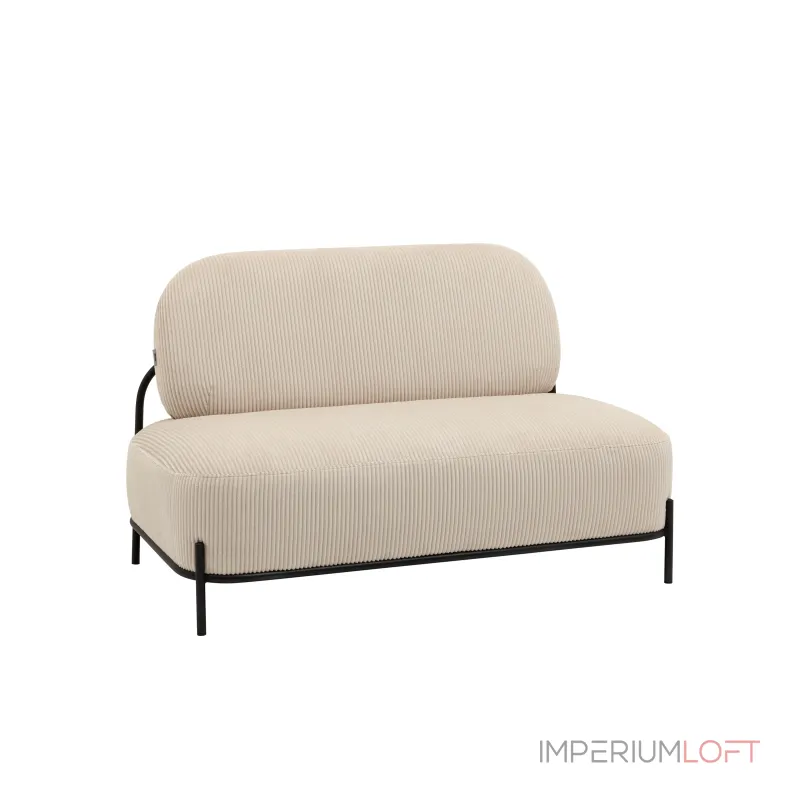 Диван Стоун велюр рельефный молочный Stool Group УТ000040007 от ImperiumLoft