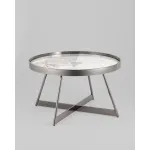 Журнальный столик Гера 80*80 см сталь тёмный хром Stool Group УТ000039405 от ImperiumLoft