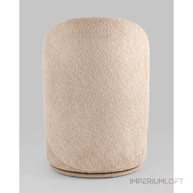 Пуф Loreen вращающийся букле капучино Stool Group УТ000039105 от ImperiumLoft
