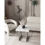 Кресло лаунж Bones жемчужный Stool Group УТ000038993 от ImperiumLoft