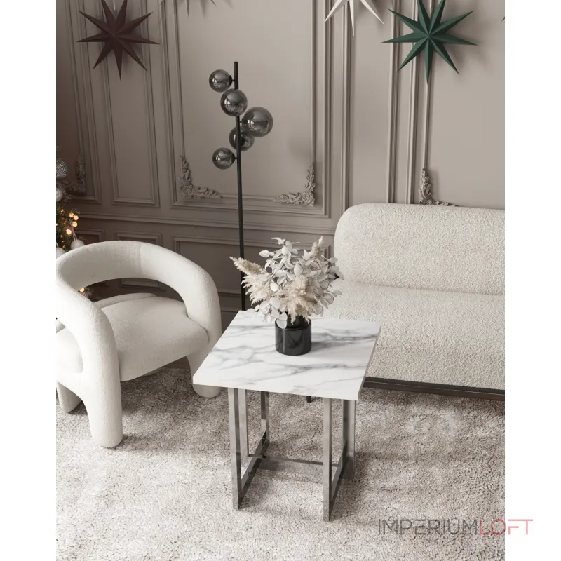 Кресло лаунж Bones жемчужный Stool Group УТ000038993 от ImperiumLoft Кресло лаунж Bones жемчужный Stool Group УТ000038993 от ImperiumLoft