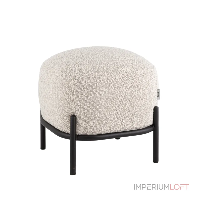 Пуф Стоун букле молочный Stool Group УТ000040002 от ImperiumLoft Пуф Стоун букле молочный Stool Group УТ000040002 от ImperiumLoft