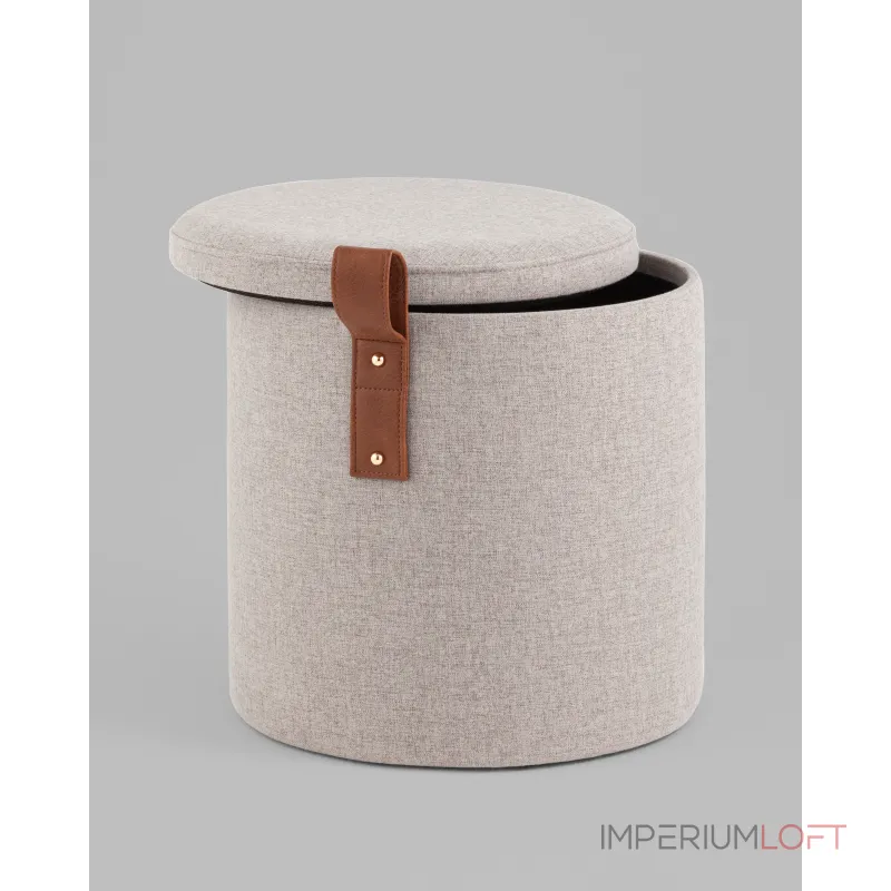 Пуф с ящиком Эркки рогожка XS серый Stool Group УТ000039494 от ImperiumLoft Пуф с ящиком Эркки рогожка XS серый Stool Group УТ000039494 от ImperiumLoft