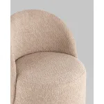 Пуф Loreen вращающийся букле капучино Stool Group УТ000039105 от ImperiumLoft