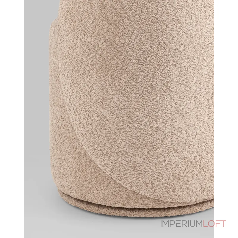 Пуф Loreen вращающийся букле капучино Stool Group УТ000039105 от ImperiumLoft