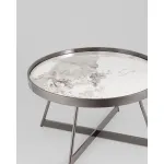 Журнальный столик Гера 80*80 см сталь тёмный хром Stool Group УТ000039405 от ImperiumLoft