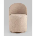 Пуф Loreen вращающийся букле капучино Stool Group УТ000039105 от ImperiumLoft