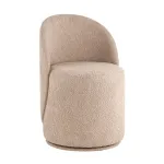 Пуф Loreen вращающийся букле капучино Stool Group УТ000039105 от ImperiumLoft