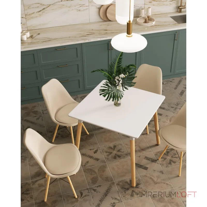 Стол Oslo Square 80х80 см белый Stool Group УТ000039065 от ImperiumLoft