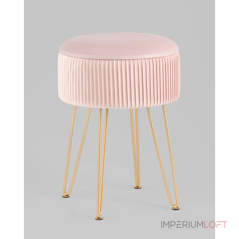 Пуф Астор светло-розовый Stool Group УТ000039498 от ImperiumLoft Пуф Астор светло-розовый Stool Group УТ000039498 от ImperiumLoft