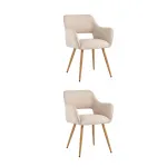 Стул Кромвель II бежевый 2 шт Stool Group УТ000037432 от ImperiumLoft