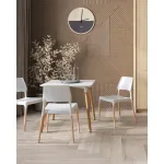 Стол Oslo Square 80х80 см белый Stool Group УТ000039065 от ImperiumLoft