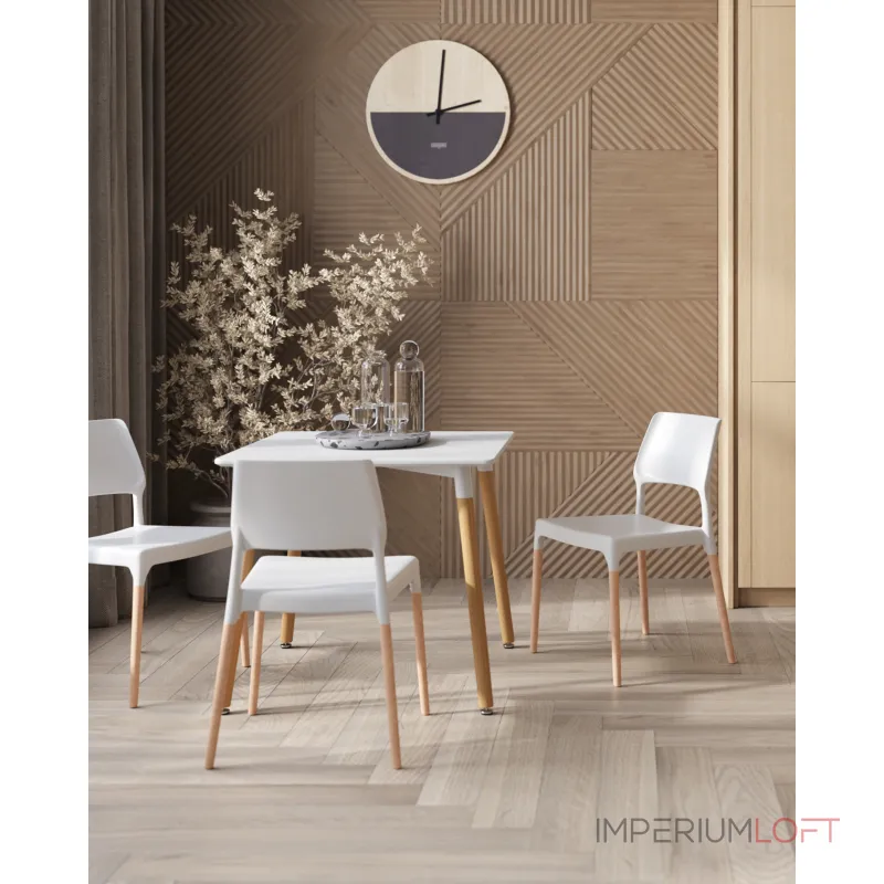 Стол Oslo Square 80х80 см белый Stool Group УТ000039065 от ImperiumLoft