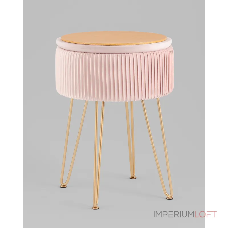 Пуф Астор светло-розовый Stool Group УТ000039498 от ImperiumLoft Пуф Астор светло-розовый Stool Group УТ000039498 от ImperiumLoft