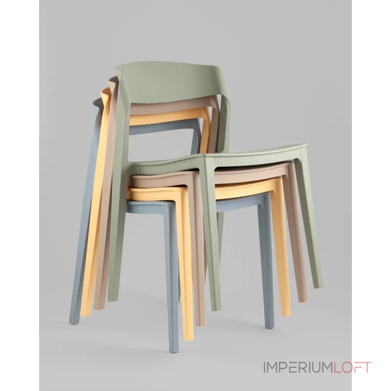 Стул Moris пластик бежевый Stool Group УТ000039254 от ImperiumLoft