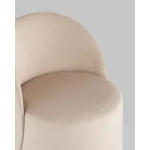 Пуф Loreen вращающийся велюр молочный Stool Group УТ000039107 от ImperiumLoft