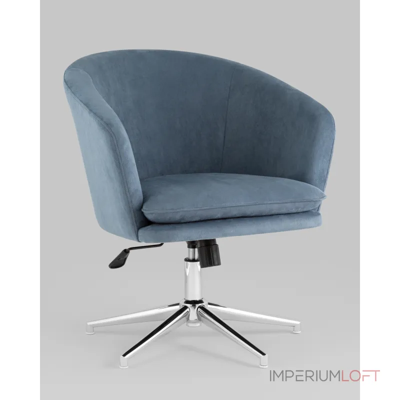Кресло Харис регулируемое замша синий NC Stool Group УТ000038901 от ImperiumLoft Кресло Харис регулируемое замша синий NC Stool Group УТ000038901 от ImperiumLoft
