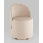 Пуф Loreen вращающийся велюр молочный Stool Group УТ000039107 от ImperiumLoft