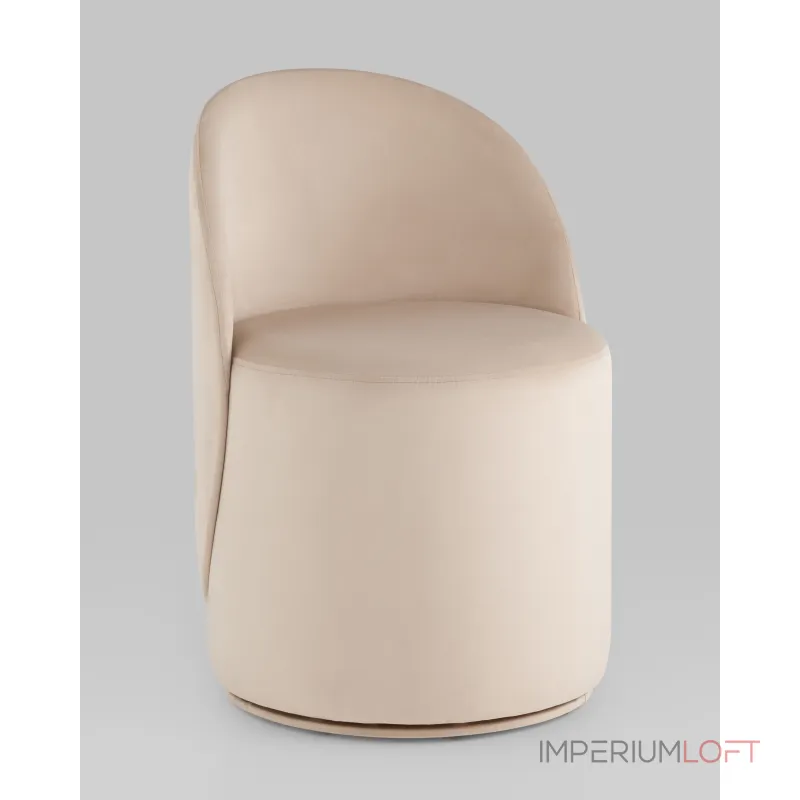 Пуф Loreen вращающийся велюр молочный Stool Group УТ000039107 от ImperiumLoft Пуф Loreen вращающийся велюр молочный Stool Group УТ000039107 от ImperiumLoft