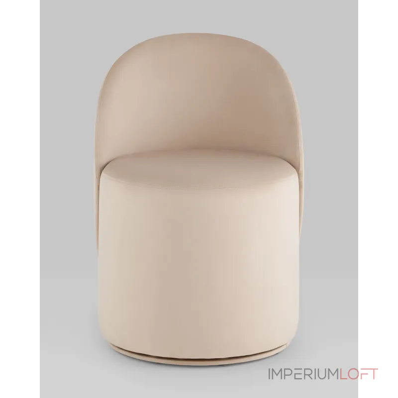Пуф Loreen вращающийся велюр молочный Stool Group УТ000039107 от ImperiumLoft Пуф Loreen вращающийся велюр молочный Stool Group УТ000039107 от ImperiumLoft