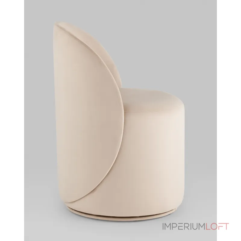 Пуф Loreen вращающийся велюр молочный Stool Group УТ000039107 от ImperiumLoft Пуф Loreen вращающийся велюр молочный Stool Group УТ000039107 от ImperiumLoft