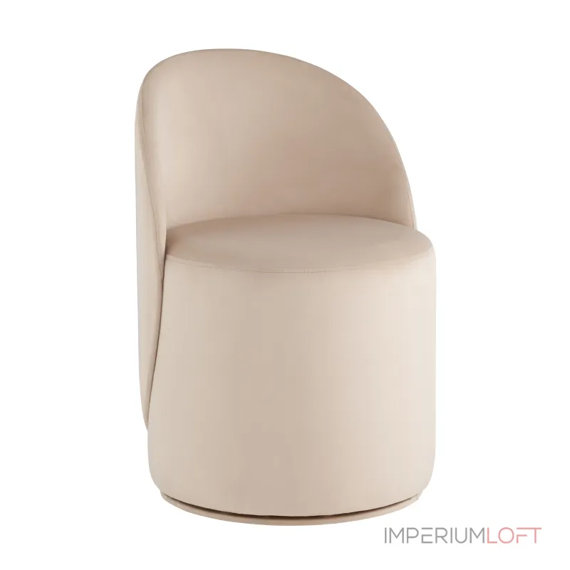 Пуф Loreen вращающийся велюр молочный Stool Group УТ000039107 от ImperiumLoft Пуф Loreen вращающийся велюр молочный Stool Group УТ000039107 от ImperiumLoft